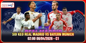 Soi Kèo Real Madrid Vs Bayern Munich 02:00 08/04/2026 – C1